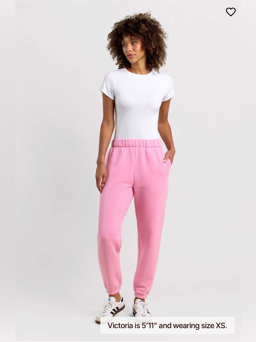 Nuuds Vintage Fleece Joggers in Bubblegum Pink Size M